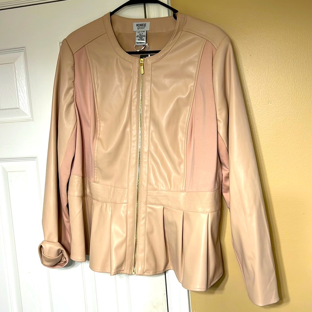 Rose color polyurethane NEVER WORN Monroe&Main